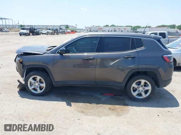 2023 Jeep Compass Sport with VIN 3C4NJDAN3PT515463, listed as a IAAI auction lot 42279905 with 15,339 mi miles and . Bid and sale history available at DreamBid. Image 14.