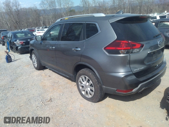 2017 Nissan Rogue SV with VIN KNMAT2MV9HP569896, listed as a IAAI auction lot 41734484 with 232,629 mi miles. Bid and sale history available at carsss.com. Image 3.