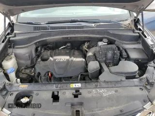 2014 Hyundai Santa Fe with VIN 5XYZU3LB5EG125541, listed as a Copart auction lot 58179995 with 162,801 mi miles and Clean title. Bid and sale history available at DreamBid. Image 12.