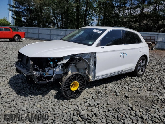 2024 Audi Q5 Premium with VIN WA1ABAFY2R2150639, listed as a Copart auction lot 57469535 with 6,557 mi miles and Salvage title. Bid and sale history available at DreamBid. Image 1.
