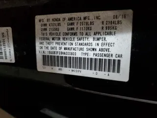 2017 Acura TLX V6 w/Technology Pkg with VIN 19UUB3F59HA000800, listed as a Copart auction lot 46326765 with 155,222 mi miles and Salvage Title. Bid and sale history available at carsss.com. Image 13.