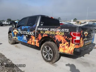2019 Ford F-150 XL with VIN 1FTEW1CP3KKD68005, listed as a Copart auction lot 50599475 with 129,200 mi miles and Salvage Title. Bid and sale history available at carsss.com. Image 2.
