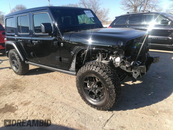2024 Jeep Wrangler Sport S with VIN 1C4PJXDG3RW266909, listed as a IAAI auction lot 41242792 with 6,132 mi miles and . Bid and sale history available at DreamBid. Image 1.
