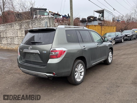 2008 Toyota Highlander Hybrid with VIN JTEEW41A282023827, listed as a Copart auction lot 47398445 with 212,280 mi miles and Clean Title. Bid and sale history available at carsss.com. Image 4.