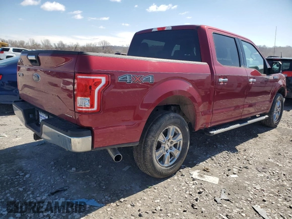 2015 Ford F-150 XLT with VIN 1FTEW1EF6FKD53993, listed as a Copart auction lot 49894165 with 66,948 mi miles and Salvage Title. Bid and sale history available at carsss.com. Image 3.