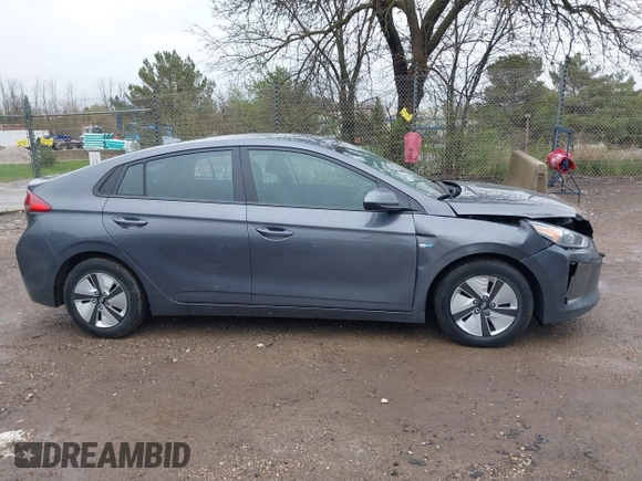 2019 Hyundai Ioniq Blue with VIN KMHC65LC7KU117578, listed as a IAAI auction lot 42173054 with 80,541 mi miles and . Bid and sale history available at DreamBid. Image 13.