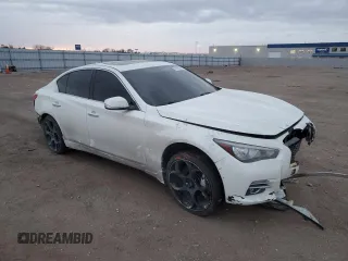 2017 Infiniti Q50 3.0t Signature Edition with VIN JN1EV7AR6HM839297, listed as a Copart auction lot 88598045 with 78,307 mi miles and Salvage Title. Bid and sale history available at carsss.com. Image 4.