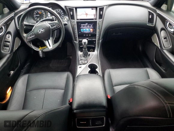 2021 Infiniti Q50 Sensory with VIN JN1EV7CP7MM700320, listed as a Copart auction lot 51660065 with 32,886 mi miles and Salvage title. Bid and sale history available at DreamBid. Image 8.