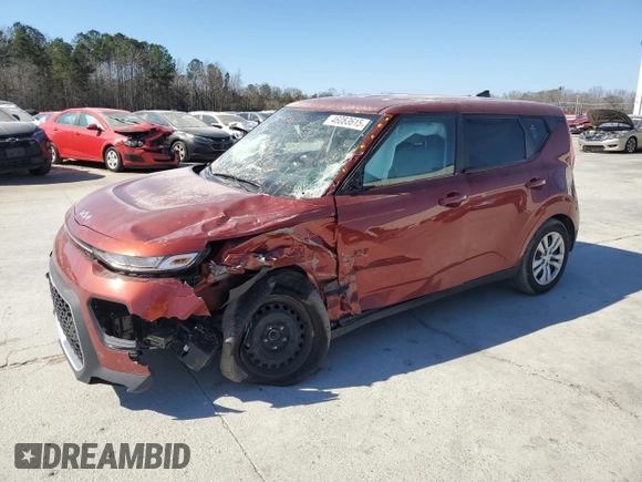 2022 Kia Soul LX with VIN KNDJ23AU5N7820705, listed as a Copart auction lot 46083615 with 19,294 mi miles and Salvage Title. Bid and sale history available at carsss.com. Image 1.