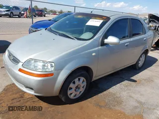 2005 Chevrolet Aveo LS with VIN KL1TD52685B375105, listed as a IAAI auction lot 42576891 with Not provided miles and . Bid and sale history available at DreamBid. Image 2.
