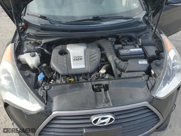 2016 Hyundai Veloster Turbo Rally Edition with VIN KMHTC6AE2GU263896, listed as a Copart auction lot 49685465 with 146,470 mi miles and Clean Title. Bid and sale history available at carsss.com. Image 11.