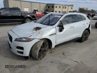 2018 Jaguar F-Pace 30t Portfolio with VIN SADCN2GXXJA321914, listed as a Copart auction lot 84450544 with 115,374 mi miles and Salvage title. Bid and sale history available at DreamBid. Image 1.