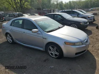 2004 Acura TL with VIN 19UUA66214A014100, listed as a Copart auction lot 53658695 with 265,931 mi miles and Salvage Title. Bid and sale history available at carsss.com. Image 4.