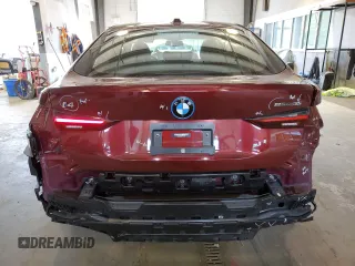 2023 BMW i4 eDrive35 with VIN WBY43AW08PFP74962, listed as a Copart auction lot 65729953 with 1,250 mi miles. Bid and sale history available at carsss.com. Image 6.