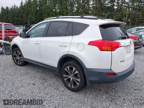 2015 Toyota RAV4 Limited with VIN 2T3DFREV8FW325833, listed as a IAAI auction lot 42581487 with 58,198 mi miles and . Bid and sale history available at DreamBid. Image 3.