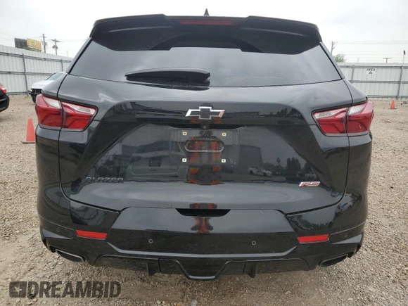 2020 Chevrolet Blazer RS with VIN 3GNKBERS2LS710607, listed as a Copart auction lot 51302345 with 42,587 mi miles and Salvage title. Bid and sale history available at DreamBid. Image 6.