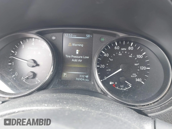 2017 Nissan Rogue SL with VIN JN8AT2MV4HW258998, listed as a IAAI auction lot 41623458 with 76,904 mi miles and . Bid and sale history available at carsss.com. Image 7.