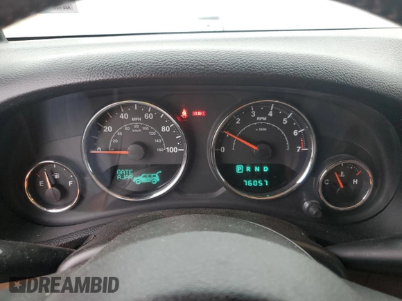 2014 Jeep Wrangler Unlimited Sahara with VIN 1C4HJWEG7EL299548, listed as a Copart auction lot 58522355 with 76,057 mi miles and Clean title. Bid and sale history available at DreamBid. Image 9.