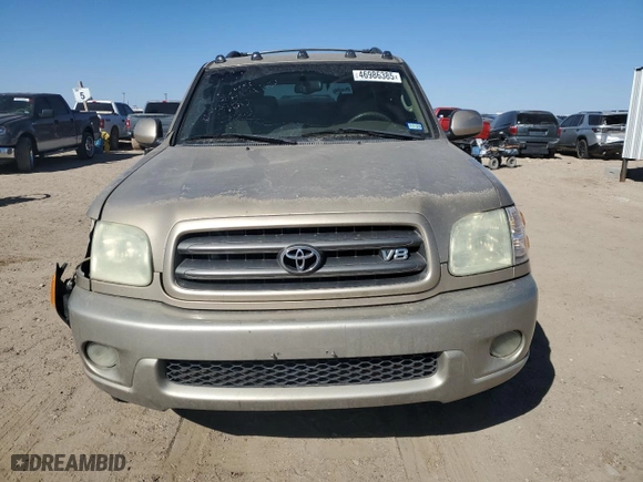 2004 Toyota Sequoia SR5 with VIN 5TDZT34A34S233800, listed as a Copart auction lot 46986385 with 236,549 mi miles and Salvage Title. Bid and sale history available at carsss.com. Image 5.