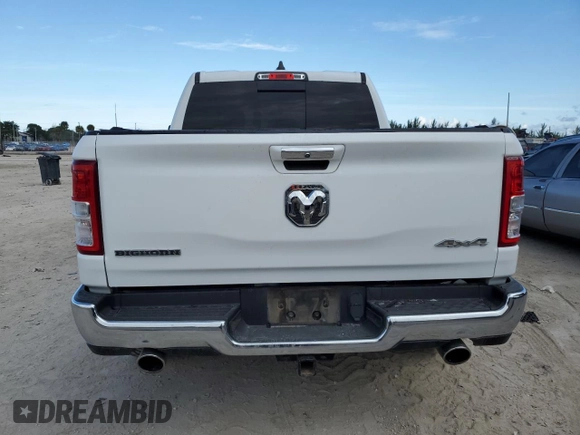 2020 Ram 1500 Big Horn with VIN 1C6SRFFMXLN298552, listed as a Copart auction lot 86169844 with 130,317 mi miles and Non Repairable. Bid and sale history available at carsss.com. Image 6.
