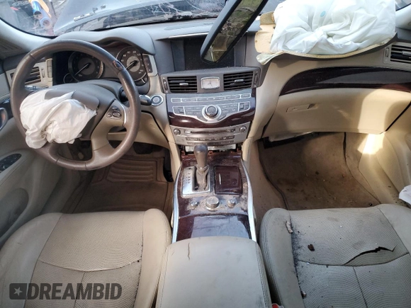 2012 Infiniti M37 with VIN JN1BY1AR7CM390535, listed as a Copart auction lot 84595234 with 0 mi miles and Salvage Title. Bid and sale history available at carsss.com. Image 8.