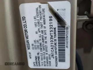 1998 Nissan Maxima GXE with VIN JN1CA21D3WT532196, listed as a Copart auction lot 43210915 with 277,946 mi miles and Salvage title. Bid and sale history available at DreamBid. Image 15.
