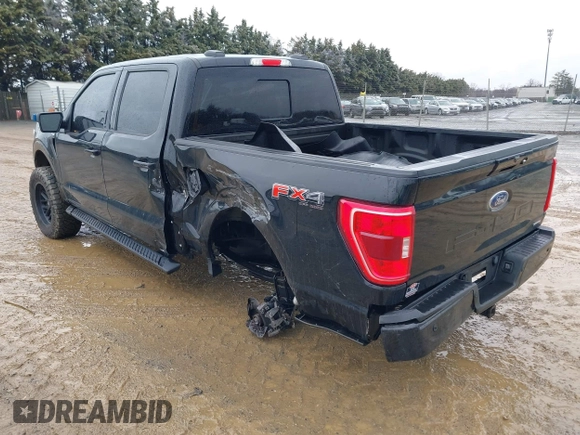 2023 Ford F-150 XL with VIN 1FTEW1EP0PFA07487, listed as a IAAI auction lot 41524699 with 22,730 mi miles. Bid and sale history available at carsss.com. Image 3.