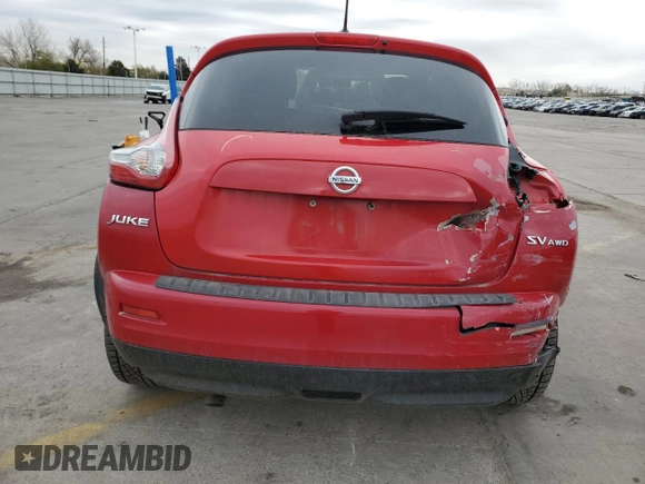 2015 Nissan Juke S with VIN JN8AF5MV0FT551711, listed as a Copart auction lot 51844825 with 57,459 mi miles and Salvage Title. Bid and sale history available at carsss.com. Image 6.