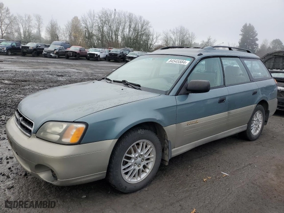 2000 Subaru Legacy Wagon Outback w/GB Equip with VIN 4S3BH6750Y6648081, listed as a Copart auction lot 84545584 with 200,412 mi miles and Salvage Title. Bid and sale history available at carsss.com. Image 1.