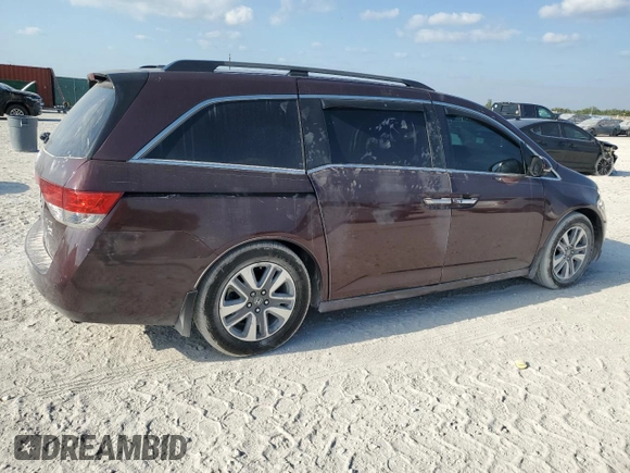 2014 Honda Odyssey Touring with VIN 5FNRL5H97EB025467, listed as a Copart auction lot 53730875 with 209,851 mi miles and Clean Title. Bid and sale history available at carsss.com. Image 3.