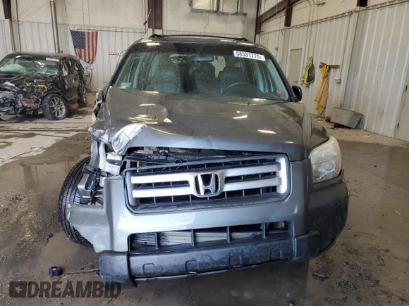 2007 Honda Pilot LX z VIN 5FNYF28107B025518, wystawiony jako Copart lot #58331775 z przebiegiem 130 641 mil mil oraz Nie do naprawy • Non repairable. Historia ofert i sprzedaży dostępna na DreamBid. Obrazek 5.