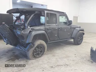 2021 Jeep Wrangler Unlimited Sport S with VIN 1C4HJXDN8MW744768, listed as a IAAI auction lot 41894327 with 47,826 mi miles and . Bid and sale history available at DreamBid. Image 4.