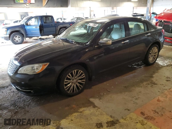 2012 Chrysler 200 Limited with VIN 1C3CCBCG3CN304007, listed as a Copart auction lot 45127365 with 122,891 mi miles and Clean Title. Bid and sale history available at carsss.com. Image 1.