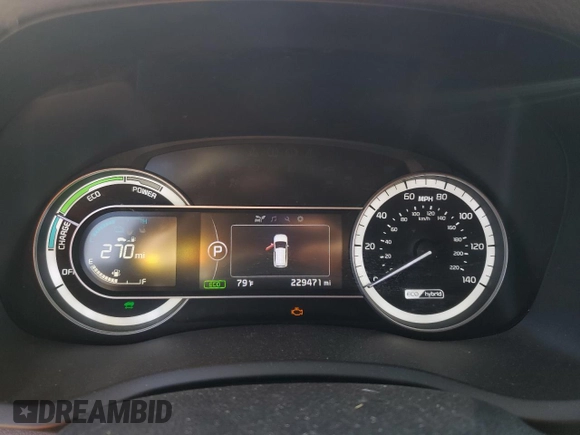 2018 Kia Niro LX with VIN KNDCB3LC2J5125987, listed as a Copart auction lot 46157425 with 229,471 mi miles and Clean Title. Bid and sale history available at carsss.com. Image 9.