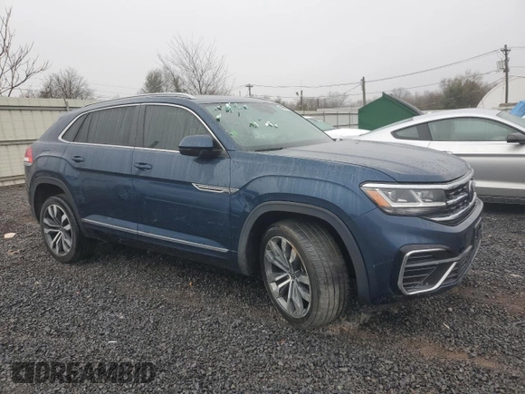 2021 Volkswagen Atlas SEL with VIN 1V2SE2CA1MC205081, listed as a Copart auction lot 48552105 with 81,044 mi miles and Salvage title. Bid and sale history available at DreamBid. Image 4.