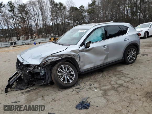 2019 Mazda CX-5 Signature with VIN JM3KFBEY4K0524182, listed as a Copart auction lot 41789115 with 52,337 mi miles and Salvage Title. Bid and sale history available at carsss.com. Image 1.