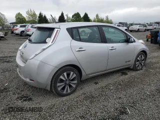 2013 Nissan LEAF SL with VIN 1N4AZ0CP9DC413421, listed as a Copart auction lot 54562415 with 84,490 mi miles and Salvage title. Bid and sale history available at DreamBid. Image 3.