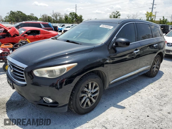 2015 Infiniti QX60 with VIN 5N1AL0MM0FC513356, listed as a Copart auction lot 58204695 with 178,423 mi miles and Clean title. Bid and sale history available at DreamBid. Image 1.