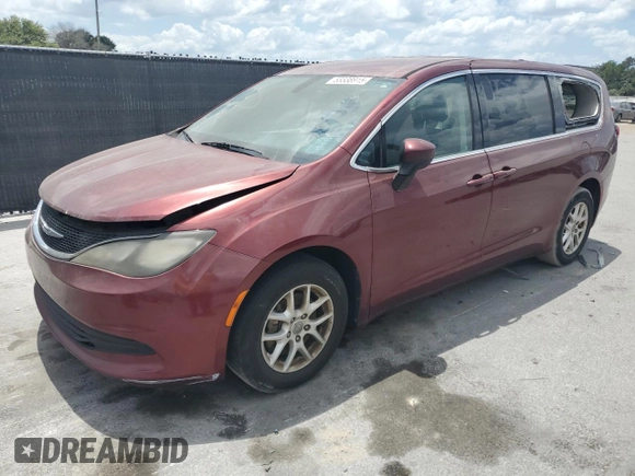 2017 Chrysler Pacifica Touring with VIN 2C4RC1DG1HR509799, listed as a Copart auction lot 55538915 with 165,929 mi miles and Clean Title. Bid and sale history available at DreamBid. Image 1.