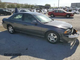 2000 Lincoln LS with VIN 1LNHM87A6YY857193, listed as a Copart auction lot 63065804 with 91,542 mi miles and Salvage Title. Bid and sale history available at carsss.com. Image 4.
