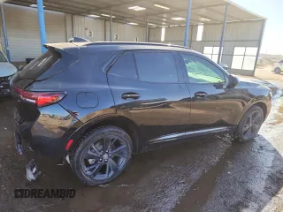 2022 Buick Envision Essence with VIN LRBFZPR41ND042688, listed as a Copart auction lot 44370945 with 34,088 mi miles and Salvage Title. Bid and sale history available at carsss.com. Image 3.