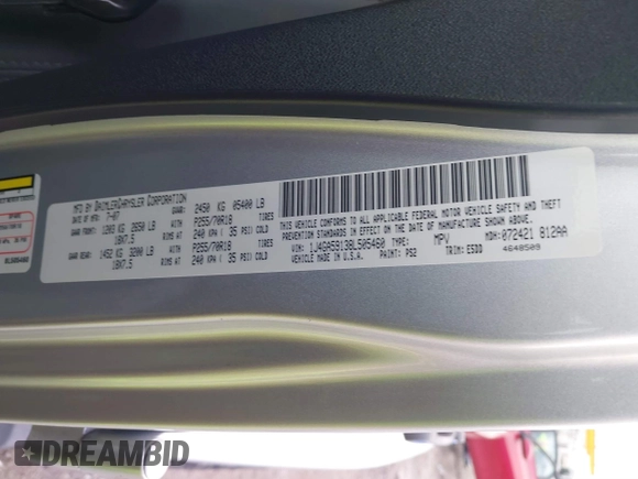 2008 Jeep Wrangler Unlimited Sahara с VIN 1J4GA59138L505460, выставлен на аукционе IAAI как лот 41846611 с пробегом 116 658 миль миль и . История ставок и продаж доступна на DreamBid. Изображение 9.