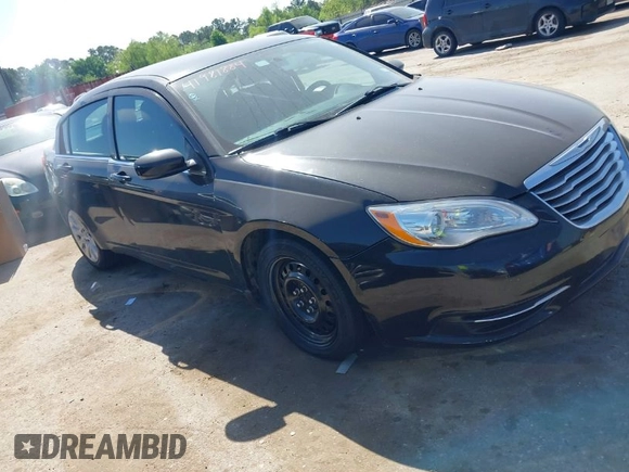 2014 Chrysler 200 LX with VIN 1C3CCBAB7EN208911, listed as a IAAI auction lot 41981884 with 144,239 mi miles and . Bid and sale history available at carsss.com. Image 1.