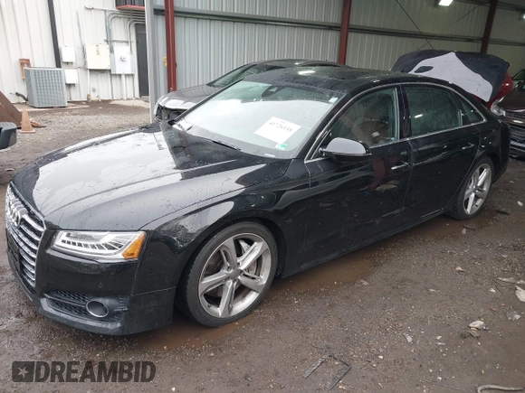 2018 Audi A8 L with VIN WAU44AFD8JN000478, listed as a IAAI auction lot 41726558 with 88,668 mi miles. Bid and sale history available at carsss.com. Image 18.