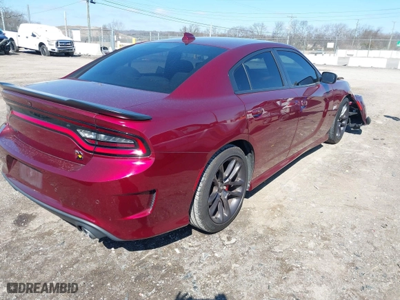 2020 Dodge Charger Scat Pack with VIN 2C3CDXGJ0LH149926, listed as a IAAI auction lot 41734352 with 59,456 mi miles. Bid and sale history available at carsss.com. Image 4.