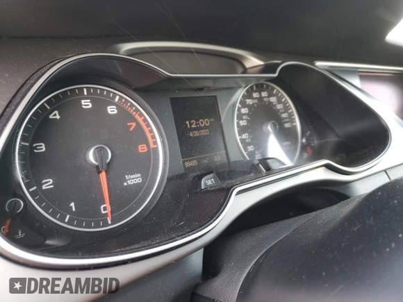 2013 Audi A4 Premium Plus with VIN WAUFFAFL5DN030164, listed as a Copart auction lot 49625434 with 99,485 mi miles and Clean title. Bid and sale history available at DreamBid. Image 9.