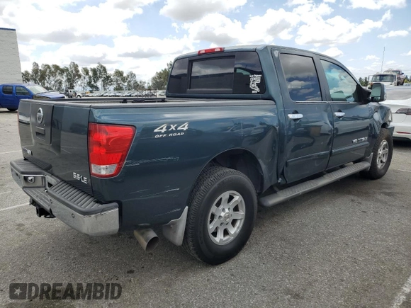 2006 Nissan Titan SE with VIN 1N6AA07B76N502666, listed as a Copart auction lot 56917515 with 118,877 mi miles and Salvage title. Bid and sale history available at DreamBid. Image 3.