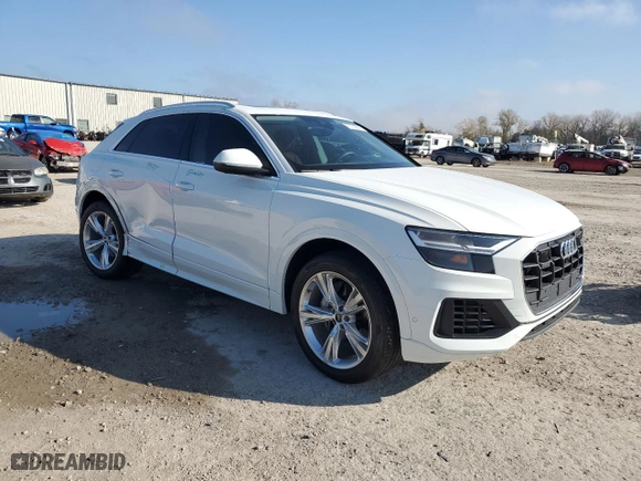 2022 Audi Q8 Premium Plus with VIN WA1BVBF16ND017319, listed as a Copart auction lot 79760844 with 15,157 mi miles and Salvage Title. Bid and sale history available at carsss.com. Image 4.