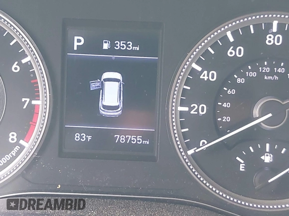 2019 Hyundai Santa Fe SE with VIN 5NMS23AD7KH111542, listed as a IAAI auction lot 42430502 with 78,755 mi miles and . Bid and sale history available at DreamBid. Image 15.
