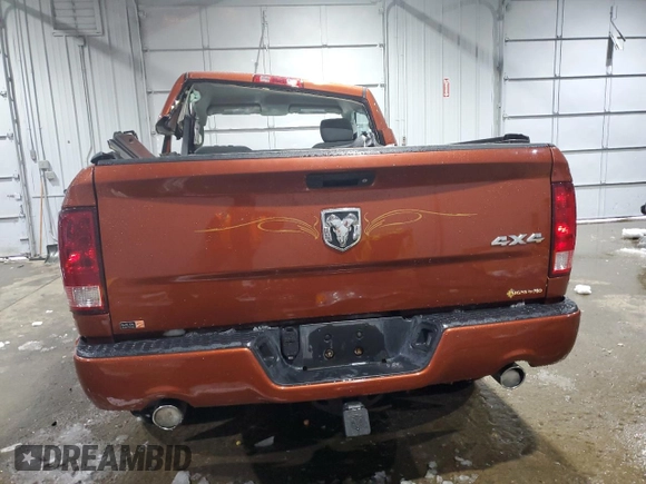 2013 Ram 1500 Express with VIN 3C6JR7AT7DG572736, listed as a Copart auction lot 45131975 with 65,518 mi miles and Salvage title. Bid and sale history available at DreamBid. Image 6.